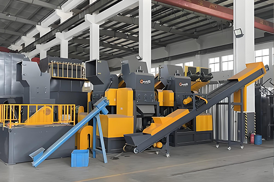 Cable recycling machine