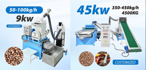 Cable recycling machine