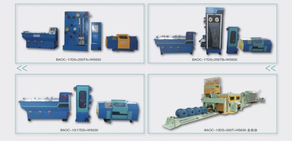 Fast speed big and medium size drawing machine for copper wire, medium size drawing machine with annealing(Single Wire.Dual Wire)